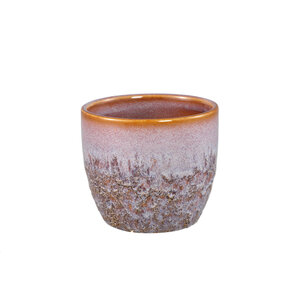 Harper Pink ceramic pot Bombey round S