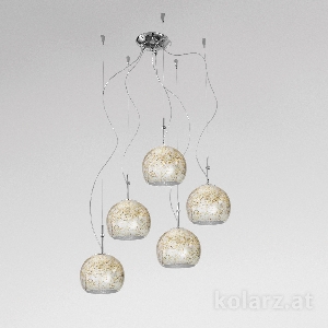 Serie LUNA VON KOLARZ LEUCHTEN von KOLARZ Leuchten von KOLARZ Leuchten Pendelleuchte LUNA 0392.35.5.Me.Ag