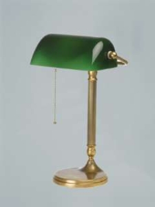 Tischleuchten, Tischlampen & Schreibtischleuchten fürs Wohnzimmer von Berliner Messinglampen Bankers Lamp Tischleuchte W7-99gr B