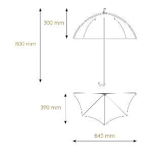 Moderne  für den Flur von BPM Lighting Wandleuchte Regenschirm in Reliefoptik gene