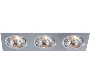 Klassische Einbauleuchten & Einbaulampen fürs Esszimmer von BPM Lighting KATLI Einbauleuchte 3- fach rechteckig 3052GU