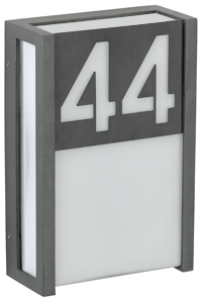 Außenleuchten & Außenlampen von Albert Leuchten Hausnummer-Blende zu 31 Typ ..6400 - Farbe: anthrazit 620031