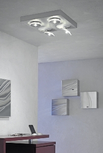 Klassische Deckenleuchten & Deckenlampen fürs Schlafzimmer von Escale Leuchten SPOT IT LED Deckenleuchte 4 flammig 40760409