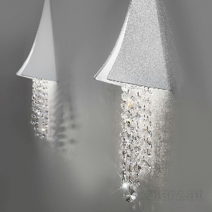 KOLARZ Leuchten Kristall- fürs Schlafzimmer von KOLARZ Leuchten Wandleuchte FONTE DI LUCE zum eingipsen - Ausstellungsstück - 5310.60150.940