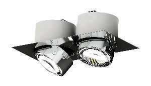 Deckenleuchten & Deckenlampen von Top Light Leuchten Deckeneinbauleuchte Puk Inside Twin + LED 7-73001