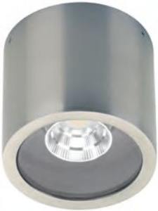 Außenleuchten & Außenlampen von Albert Leuchten Deckenaufbaustrahler Typ Nr. 2318 - Edelstahl, mit 1 x LED 8 W, 800 lm, 3000K 692318