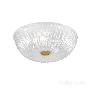 Alle Artikel von KOLARZ Leuchten Deckenleuchte MURANO SAGREDO, Muranoglas, 24 Karat Gold, Ø30 24 Karat Gold, Weiß, Ø30cm, Höhe 11cm, 2-flammig, E27 KAP0019/P30.Gg.W