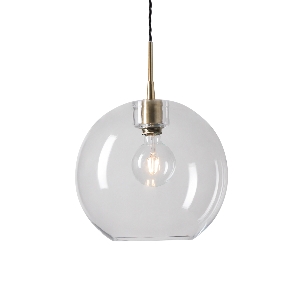 Belid Leuchten Hängeleuchte, Pendelleuchten & Hängelampen von Belid Leuchten Gloria pendant D320 brass/clear glass E27 10731018