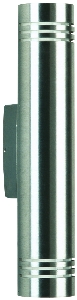 Wandleuchten & Wandlampen für außen von Albert Leuchten Wandleuchte Typ Nr. 0208 - Edelstahl, für 2 x QT14 - 40 W, G9 690208