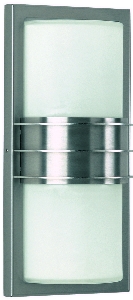 Klassische Wandleuchten & Wandlampen für außen von Albert Leuchten Wand- und Deckenleuchte Typ Nr. 6131 - Edelstahl, für 2 x Lampe, E27 696131