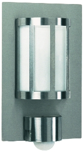 Klassische Wandleuchten & Wandlampen für außen von Albert Leuchten Wandleuchte Typ Nr. 6141 - Edelstahl, mit BWM, für 1 x Lampe, E27 696141