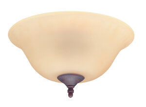 Ceiling fan light 14 universal amber glass