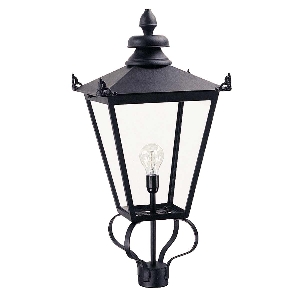 Elstead Bodenleuchten, Pollerleuchten, Kandelaber & Bodenlampen für außen von Elstead Wilmslow 1 Licht Laterne (nur Kopf) - Schwarz WSLL1-BLACK