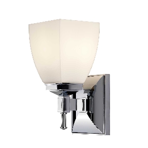 Wandleuchten & Wandlampen von Elstead Shirebrook 1 leichte Wandleuchte - Poliertes Chrom BATH-SB1