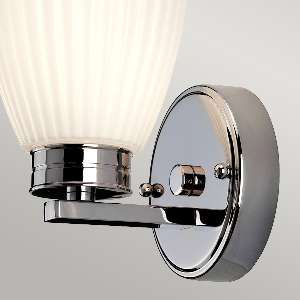 Wandleuchten & Wandlampen von Elstead Wallingford 1 leichte Wandleuchte - Poliertes Chrom BATH-WL1