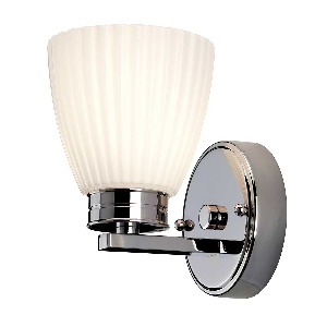 Wandleuchten & Wandlampen von Elstead Wallingford 1 leichte Wandleuchte - Poliertes Chrom BATH-WL1