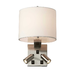 Wandleuchten & Wandlampen von Elstead Belmont 3 Licht Wandleuchte - Gebürstetes Nickel BELMONT-3W