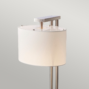 Elstead Tischleuchten, Tischlampen & Schreibtischleuchten von Elstead Belmont 1 Leuchte Tischlampe - Gebürstetes Nickel BELMONT-TL