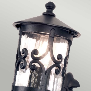 Wandleuchten & Wandlampen von Elstead Hereford 1 Licht Wandlaterne - Schwarz BL10-BLACK