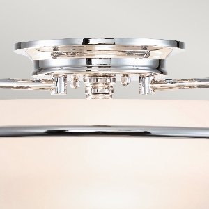 Serie GRIFFIN VON ELSTEAD von Elstead von Elstead Griffin 3 Light Flush - Chrom poliert QZ-GRIFFIN-F-PC