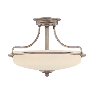 Elstead Griffin 3 Light Semi-Flush - Nickel antik QZ-GRIFFIN-SFS-AN