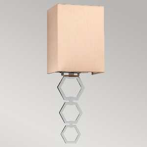 Wandleuchten & Wandlampen von Elstead Sechseckige Finne aus poliertem Chrom DL-HEXFIN-PC
