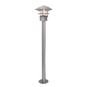 Elstead Helsingor 1 Licht Pollerlaterne - Silber HELSINGOR-BOL-SL