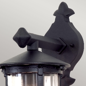 Elstead Hereford Wall Down Laterne - Schwarz BL8-BLACK