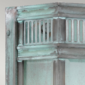 Wandleuchten & Wandlampen für außen von Elstead Holborn 2 Light Medium Halblaterne - Verdigris HL7-M-VDG