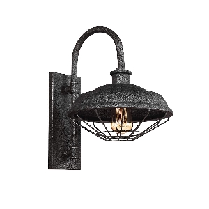 Wandleuchten & Wandlampen von Elstead Lennex 1 Wandleuchte - Schiefergrau Metall FE-LENNEX1