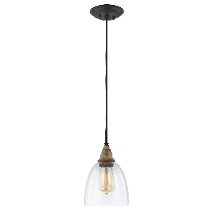 Elstead Matrimonio 1 Mini Pendelleuchte - Driftwood / Dark Weathered Zinc DL-MATRIMONIO1MP