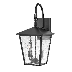 Wandleuchten & Wandlampen für außen von Elstead Huntersfield 2 Light Medium Wandlaterne - Schwarz HK-HUNTERSFIELD2-M-BK