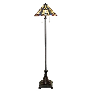 Elstead Inglenook 2 Light Stehleuchte - Valiant Bronze QZ-INGLENOOK-FL
