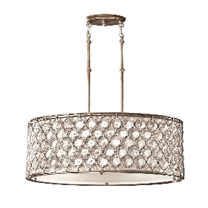 Elstead Lucia 3-Pendelleuchte - Brüniertes Silber FE-LUCIA-P-A