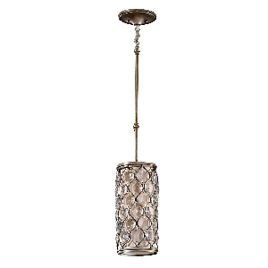 Elstead Lucia 1 Mini Pendelleuchte - Brüniertes Silber FE-LUCIA-P-D