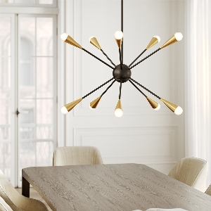 Elstead Jax 10 Licht Kronleuchter - Midnight Black FE-JAX10-MB