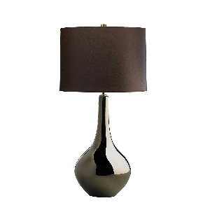 Elstead Job 1 Light Tischleuchte - Bronze Metallic, Brauner Schirm JOB-TL