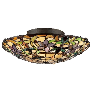 Elstead Sonderangebote - Sale bei Deckenleuchten & Deckenlampen von Elstead Kami 2 Licht bündig - Vintage Bronze QZ-KAMI-F