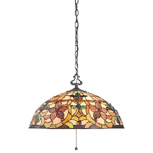 Elstead Hängeleuchte, Pendelleuchten & Hängelampen von Elstead Kami 3 Leuchtende Pendelleuchte mit 3 Lichtern - Vintage Bronze QZ-KAMI-P