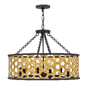 Elstead Felix 6 Pendelleuchte - Sunset Gold HK-FELIX-6P