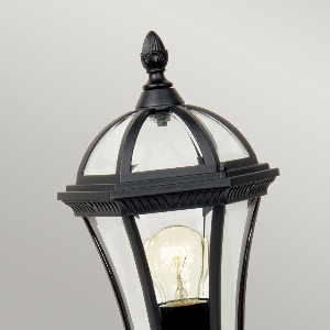 Serie LEDBURY VON ELSTEAD von Elstead von Elstead Ledbury 1 Licht Sockellaterne - Schwarz GZH-LB3