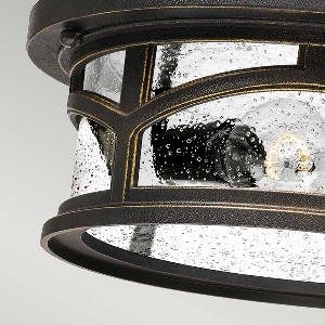 Elstead Deckenleuchten & Deckenlampen für außen von Elstead Marblehead 2 Light Flush - Palladian Bronze QZ-MARBLEHEAD-F