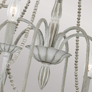 Elstead Hängeleuchte, Pendelleuchten & Hängelampen von Elstead Maryville 9 Light Chandelier - Washed Grey FE-MARYVILLE9