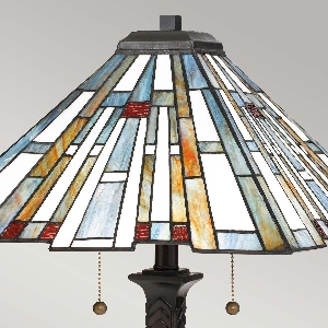 Elstead Sonderangebote - Sale bei Tischleuchten & Tischlampen von Elstead Maybeck 2 Light Table Lamp - Valiant Bronze QZ-MAYBECK-TL