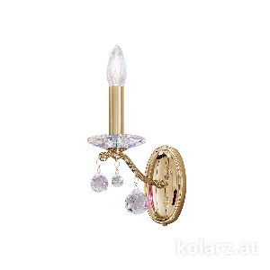 KOLARZ-Austrolux Leuchten Artikel von KOLARZ-Austrolux Leuchten Wandleuchte CARMEN 2, Gold 24K Breite 12 cm, Höhe 16 cm, Ausladung 20 cm, 1 flg., E14, 60 W 3234.61.3.KoT