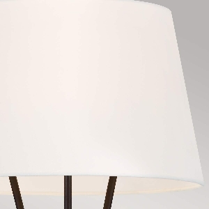 Elstead Artikel von Elstead Penny 1 Light Stehleuchte - Gealtertes Eisen mit weißem Lampenschirm FE-PENNY-FL-AI