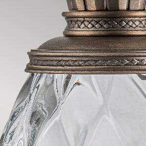 Serie PLANTATION VON ELSTEAD von Elstead von Elstead Plantation 1lt Medium Wandlaterne - Brünierte Bronze HK-PLANTATION-M-BU