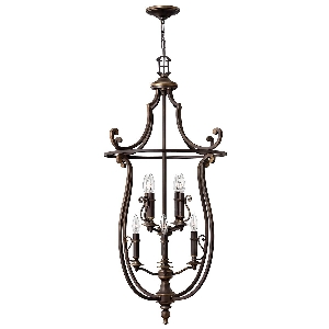 Plymouth 8 Leuchtende Pendelleuchte - Alte Bronze von Elstead