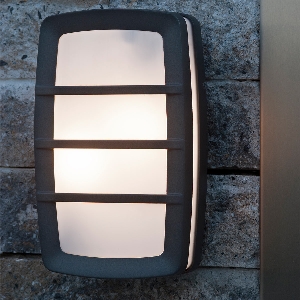 Serie SVEN VON ELSTEAD von Elstead von Elstead Sven 2 Licht Wand/Deckenlaterne - Graphit SVEN-1W