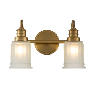 Elstead Swell 2 Light Wandleuchte - Gebürstetes Messing QZ-SWELL2-BB-BATH